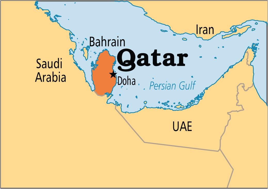 Peta qatar asia