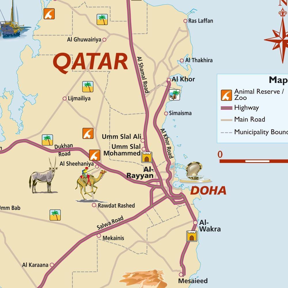 Peta qatar pelancong