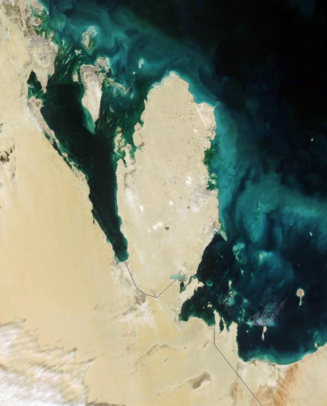 Peta satelit qatar