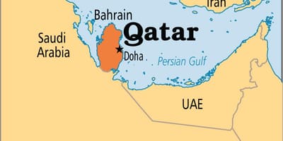 Peta qatar asia