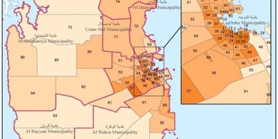 Peta qatar penduduk