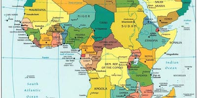 Peta afrika qatar 