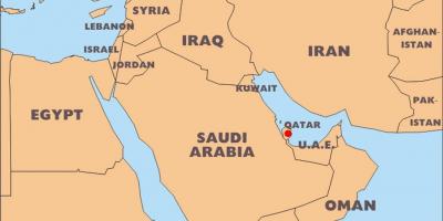 Peta dunia qatar lokasi