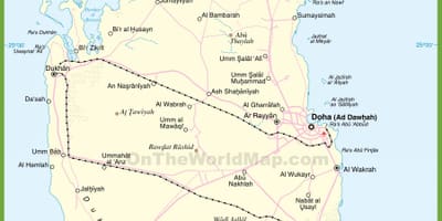 Peta qatar terperinci
