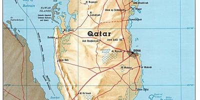 Qatar penuh dengan peta